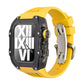 Apple Watch用バタフライバックル付き44/45mm透明Vitonコンバージョンケース