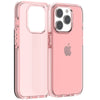 カラフルで透明な耐衝撃フルカバーiPhoneケース - ピンク