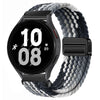 20mm &amp; 22mm ストライプナイロン織りマグネット式ウォッチストラップ Samsung/Garmin/Fossil/その他対応 - 22#