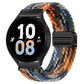 20mm &amp; 22mm レインボーナイロン織りマグネット式ウォッチストラップ（Samsung/Garmin/Fossil/その他対応） 