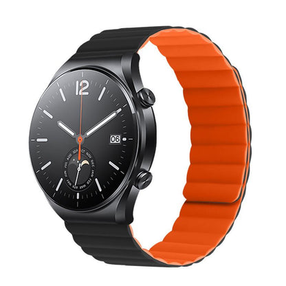 20mm &amp; 22mm シリコン製マグネットループウォッチストラップ（Samsung/Garmin/Fossil/その他対応）
