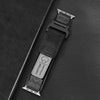 「スポーツウォッチバンド」Apple Watch用通気性・調節可能ナイロンバンド - 黒