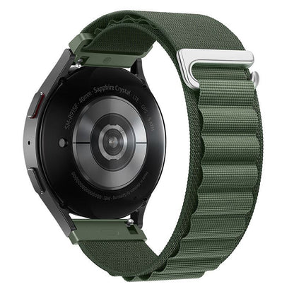 20mm &amp; 22mm アルパイン調節可能ナイロン編みストラップ（Samsung/Garmin/Fossil/その他対応）