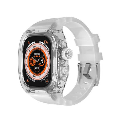 Apple Watch Ultra用透明一体型シリコンバンドケース