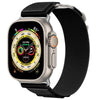 Apple Watch用「アウトドアバンド」アルパインナイロンスポーツバンド（レザー付き）  - 黒2