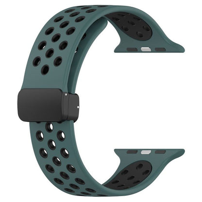 「通気性バンド」Apple Watch用放熱シリコンバンド