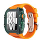 Apple Watch用バタフライバックル付き44/45mm透明Vitonコンバージョンケース