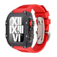 Apple Watch用バタフライバックル付き44/45mm透明Vitonコンバージョンケース