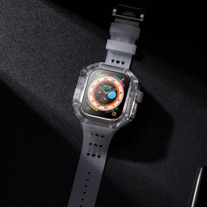 49mm フッ素ゴムバンド Apple Watch用透明保護ケース