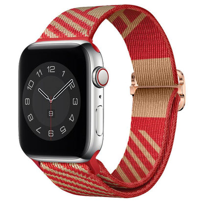 Apple Watch用「調節可能なバンド」ナイロン編みバンド
