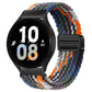 20mm &amp; 22mm レインボーナイロン織りマグネット式ウォッチストラップ（Samsung/Garmin/Fossil/その他対応） 