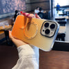 「チャビー」マットグラデーション MagSafe iPhone ケース - オレンジ