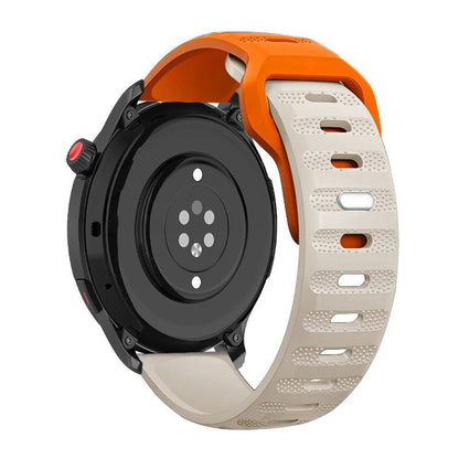 ライスグレイン スポーティ 通気性 シリコンストラップ Samsung/Garmin/Fossil/その他対応