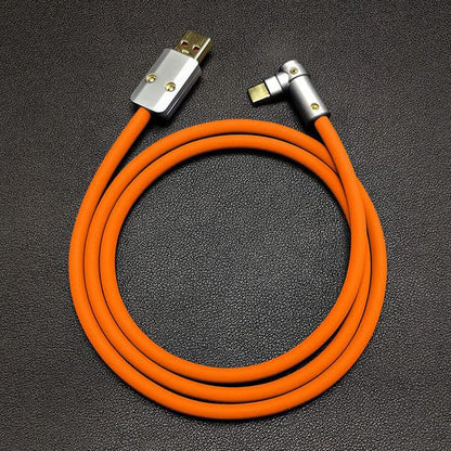 「チャビー」USB 90°エルボデザイン急速充電ケーブル
