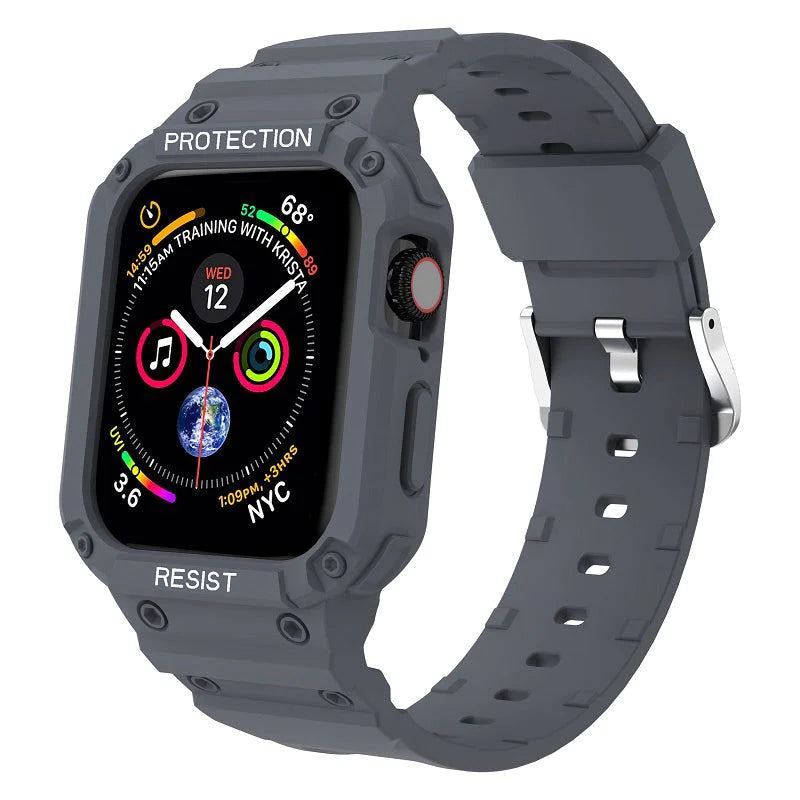One-Piece Band Chic Silicone Sports Strap For Apple Watch