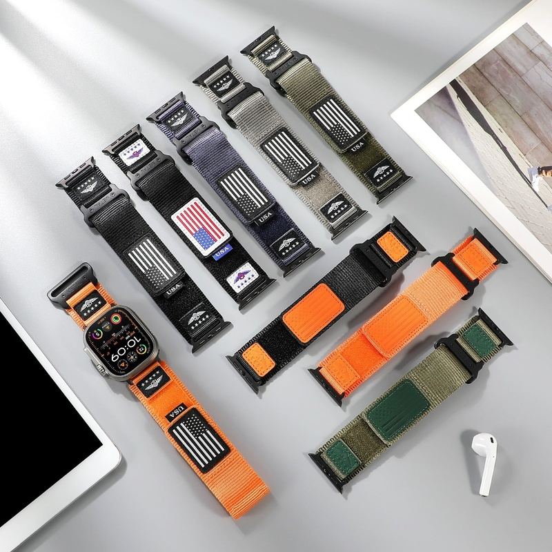 "Outdoor Climbing Band" Finely Woven Nylon Band For Apple Watch