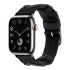 Apple Watch用「アウトドアバンド」ニットナイロンスポーツバンド - ダークブラック