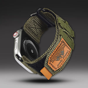 "Outdoor Weave Strap" Climbing Nylon Velcro Sports Watch Band For Apple Watch