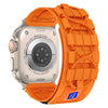 「アウトドアウィーブバンド」Apple Watch用 Mountaineering Orbitナイロンバンド - オレンジ