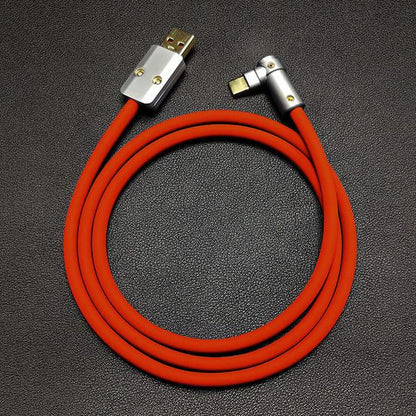 「チャビー」USB 90°エルボデザイン急速充電ケーブル