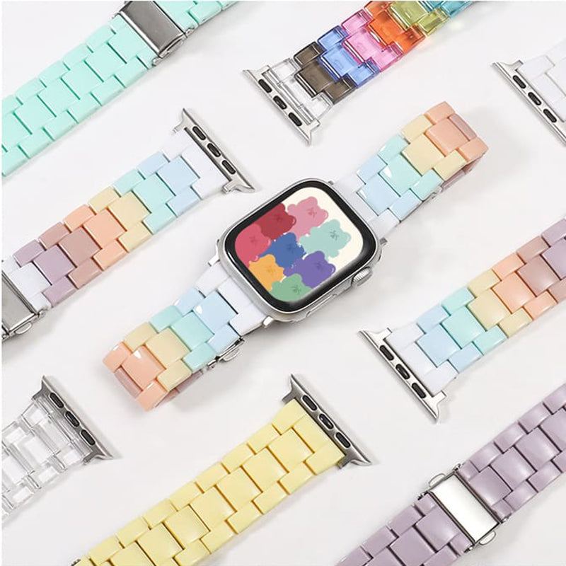 "Rainbow Colorblock" Acrylic Band For Apple Watch
