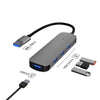 「Cyber​​」ワイヤレス充電 USB 3.0 HUB ドック - 4イン1 [USB-A]