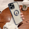 「Explorer」透明電着iPhoneケース - 青い