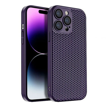 「チャビー」メッシュ冷却iPhoneケース - レンズフィルム付き