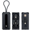 「Cyber」6-in-1 USB カード アダプター キット セット、すべてのデバイスに対応 - 黒