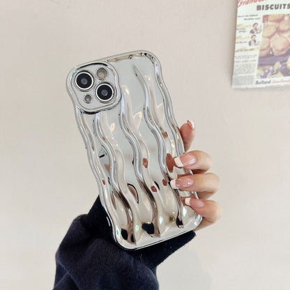 「サイバー」ウェーブTPU iPhoneケース