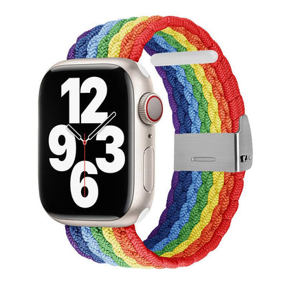 Apple Watch用カラフルな織りバンド「ストライプバンド」