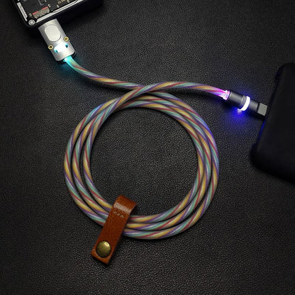 「万華鏡ネオン」特別設計の光る急速充電ケーブル