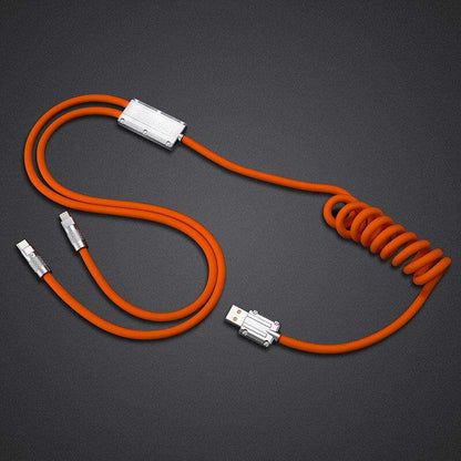 「チャビープラス」2 IN 1 急速充電ケーブル（C+Lightning） - セントパトリックスデーエディション