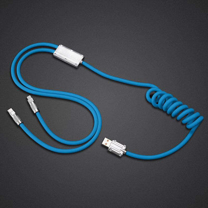 「チャビープラス」2 IN 1 急速充電ケーブル（C+Lightning） - セントパトリックスデーエディション