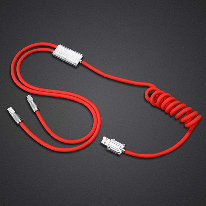 「チャビープラス」2 IN 1 急速充電ケーブル（C+Lightning） - セントパトリックスデーエディション