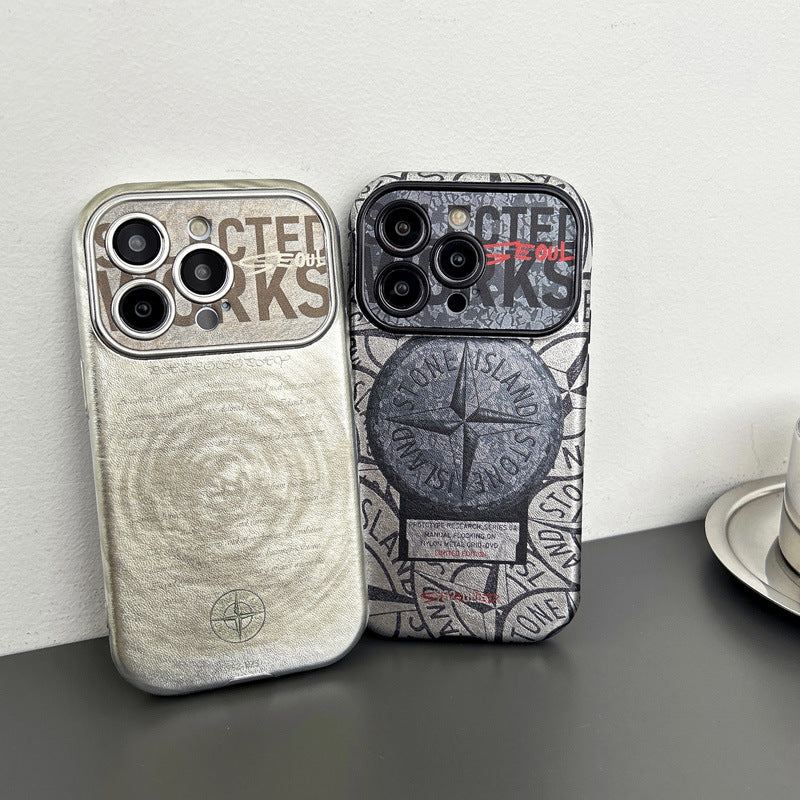 Special Design Leather Phone Case With Lens Protection