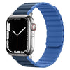 Apple Watch用「スポーツツートン」マグネット式シリコンバンド - ダークブルーとライトブルー