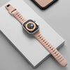 「スポーツバンド」Apple Watch用超薄型通気性フッ素ゴムバンド - ピンク