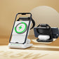 Three-in-One Adjustable Holder And Magnetic Wireless Fast Charger