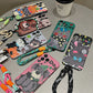 "Vibrant Girl" Cartoon Animal Drop Protection Case With Lanyard