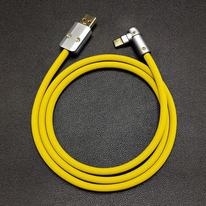 「チャビー」USB 90°エルボデザイン急速充電ケーブル
