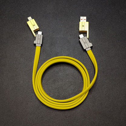 「カーリーサイバー」トラベル4 in 1急速充電ケーブル