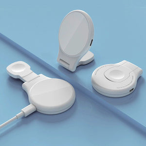 3-in-1 折りたたみ式 MagSafe 磁気式 15W ワイヤレス充電器