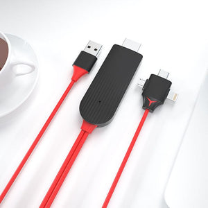 1080P 遅延なし HDMI TV ケーブル - ネットワークなしで画面をキャスト