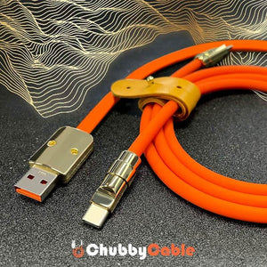 「Golden Chubby」カスタム金メッキ急速充電ケーブル