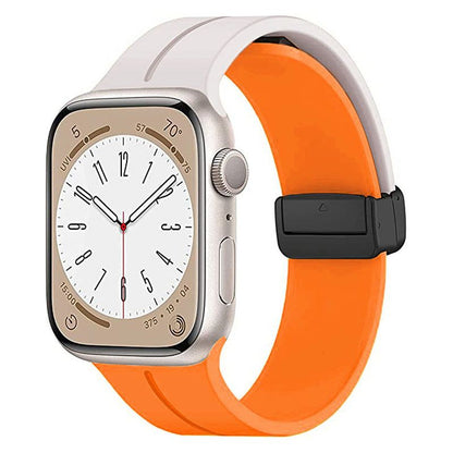 Apple Watch用「折りたたみバンド」マグネット式シリコンバンド
