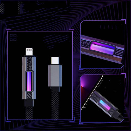 「Vibe」RGB ネオン高速充電ケーブル