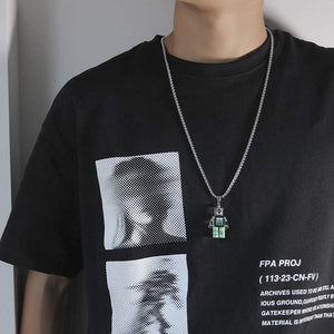 「Cyber Chic」ギア・エレクトロン・ロボット・ネックレス