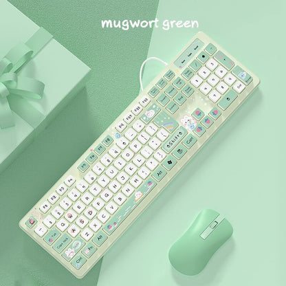 「ぽっちゃり」かわいいスタイルのクリエイティブペイントキーボード