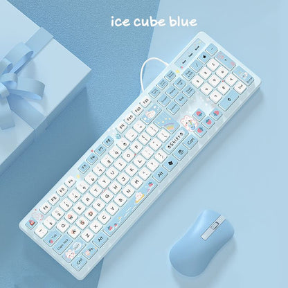 「ぽっちゃり」かわいいスタイルのクリエイティブペイントキーボード